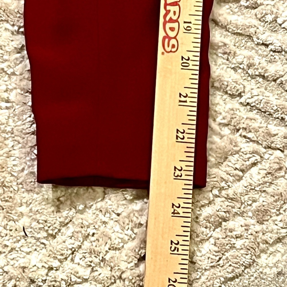 Vintage CASUAL CORNER Burgundy‎ Red Blazer Jacket Women's Size 2 Business Casual - Picture 11 of 12